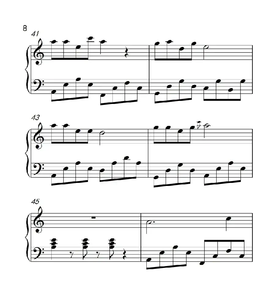 自由飞翔（《弹吧音教》制谱版）