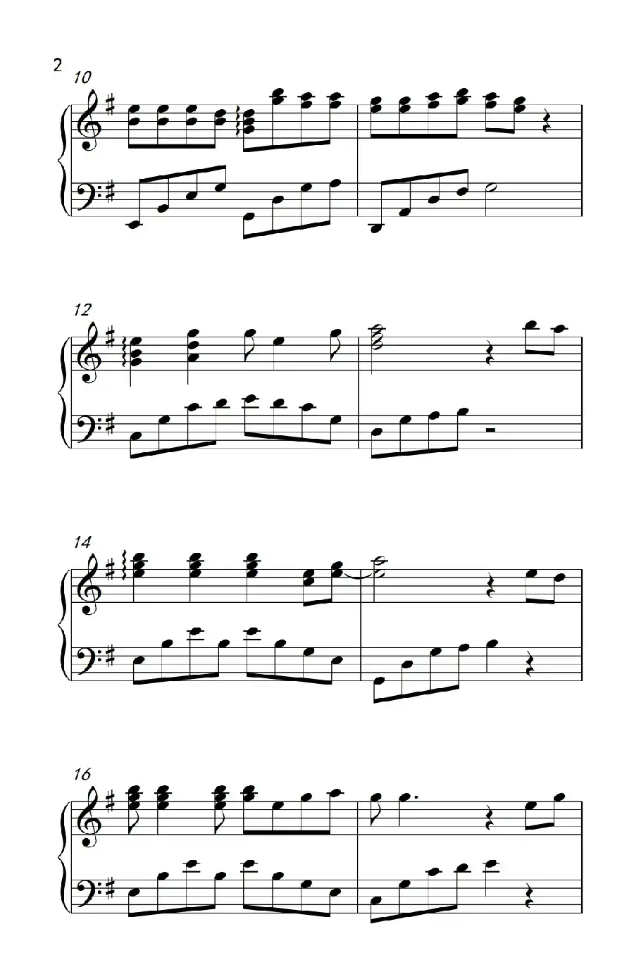 风雨无阻（《弹吧音教》制谱版）