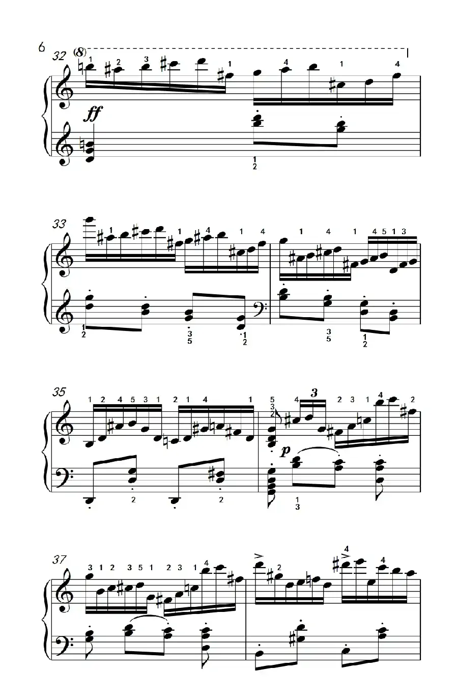 第八级1.练习曲 Op.740 No.16（中央音乐学院 钢琴（业余）考级教程 7-9级）
