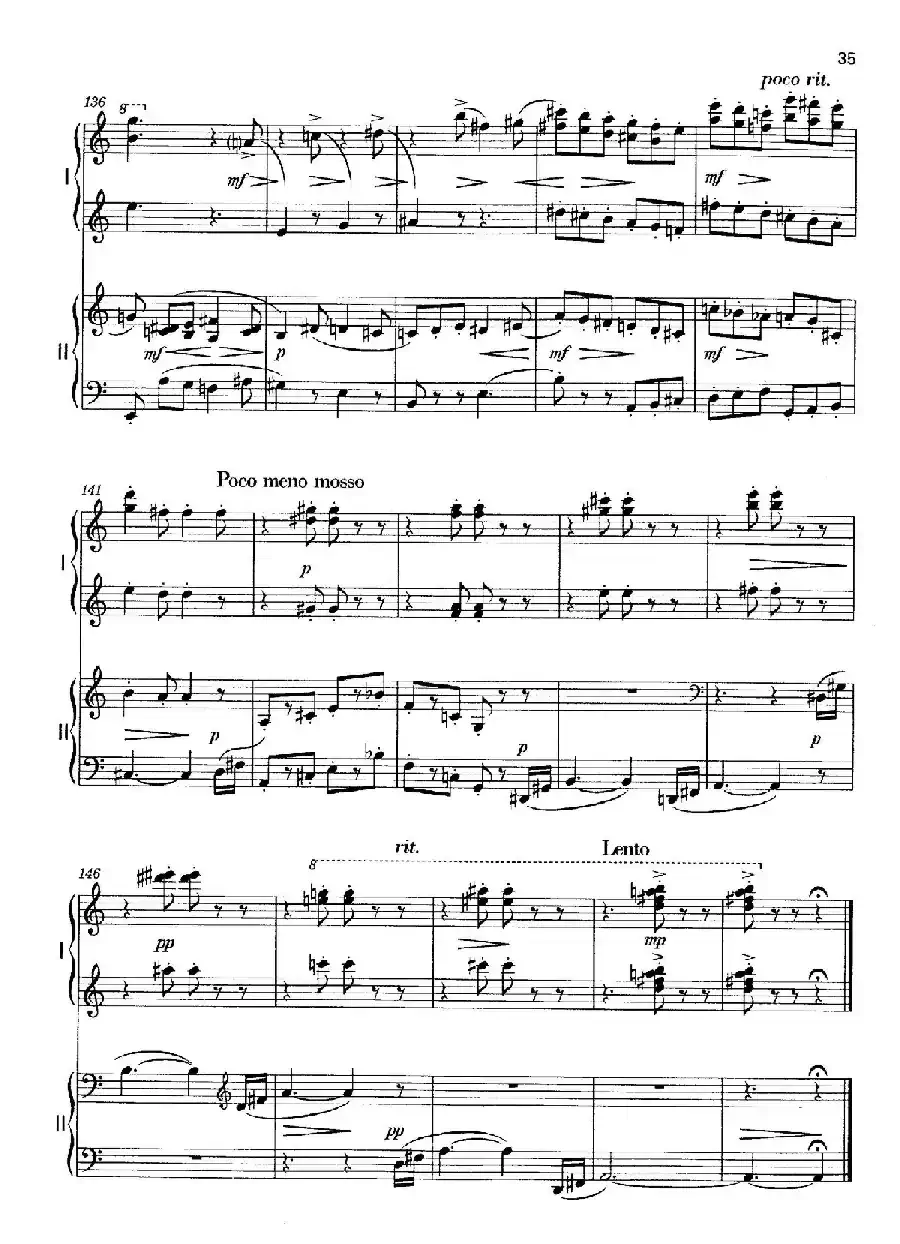 Vier Bagatellen Op.70（4首小品·Ⅳ·四手联弹）