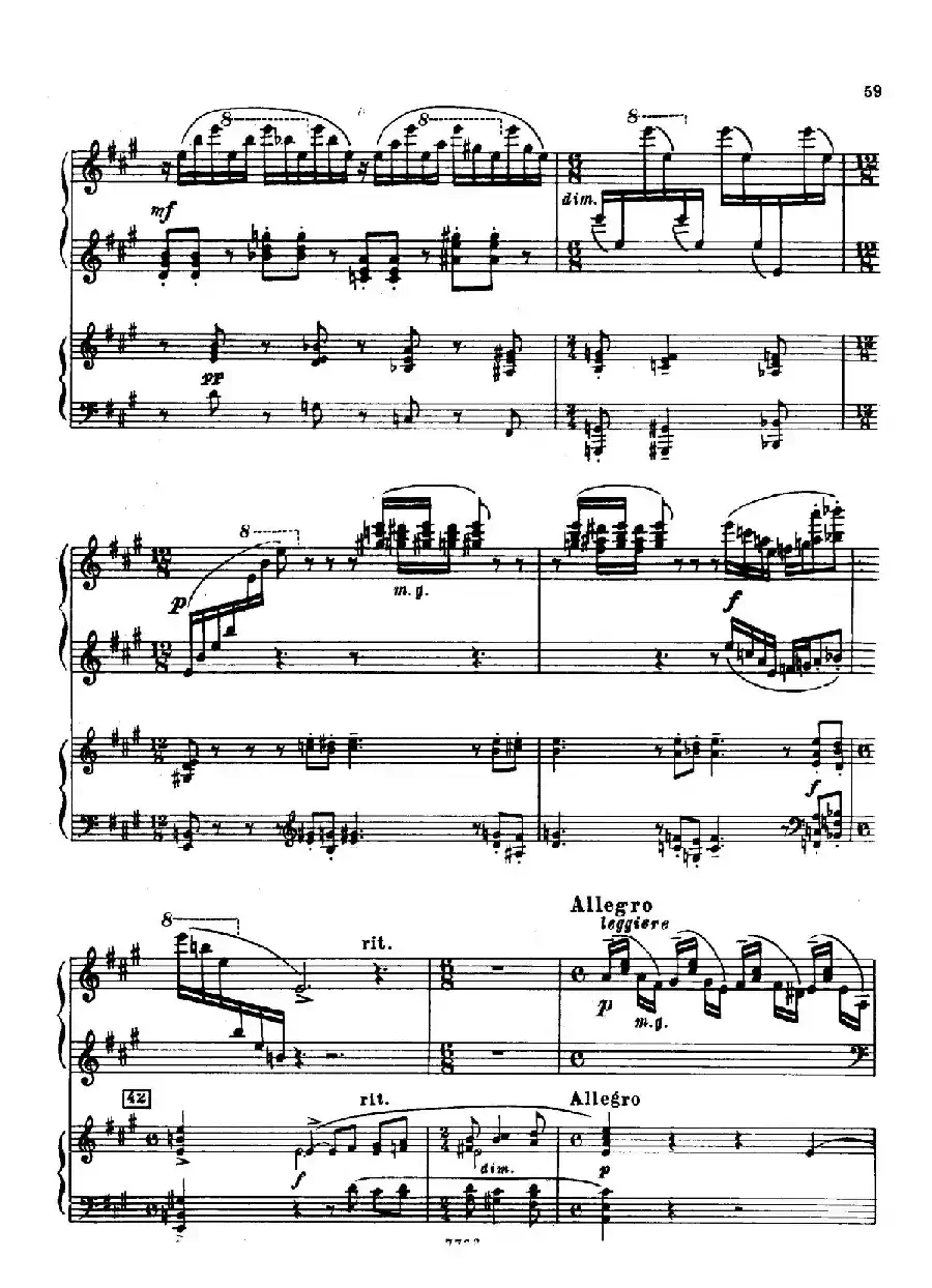 升f小调第一钢琴协奏曲 Op.1（双钢琴版）