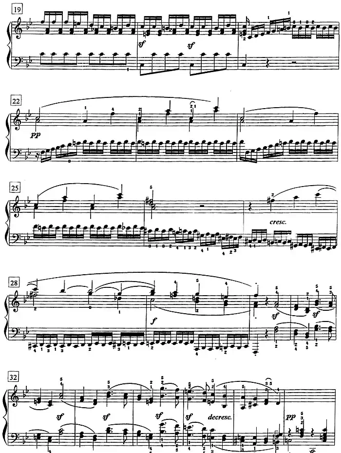 钢琴教程第七级 大型乐曲（降B大调奏鸣曲 Op.22 第一乐章）