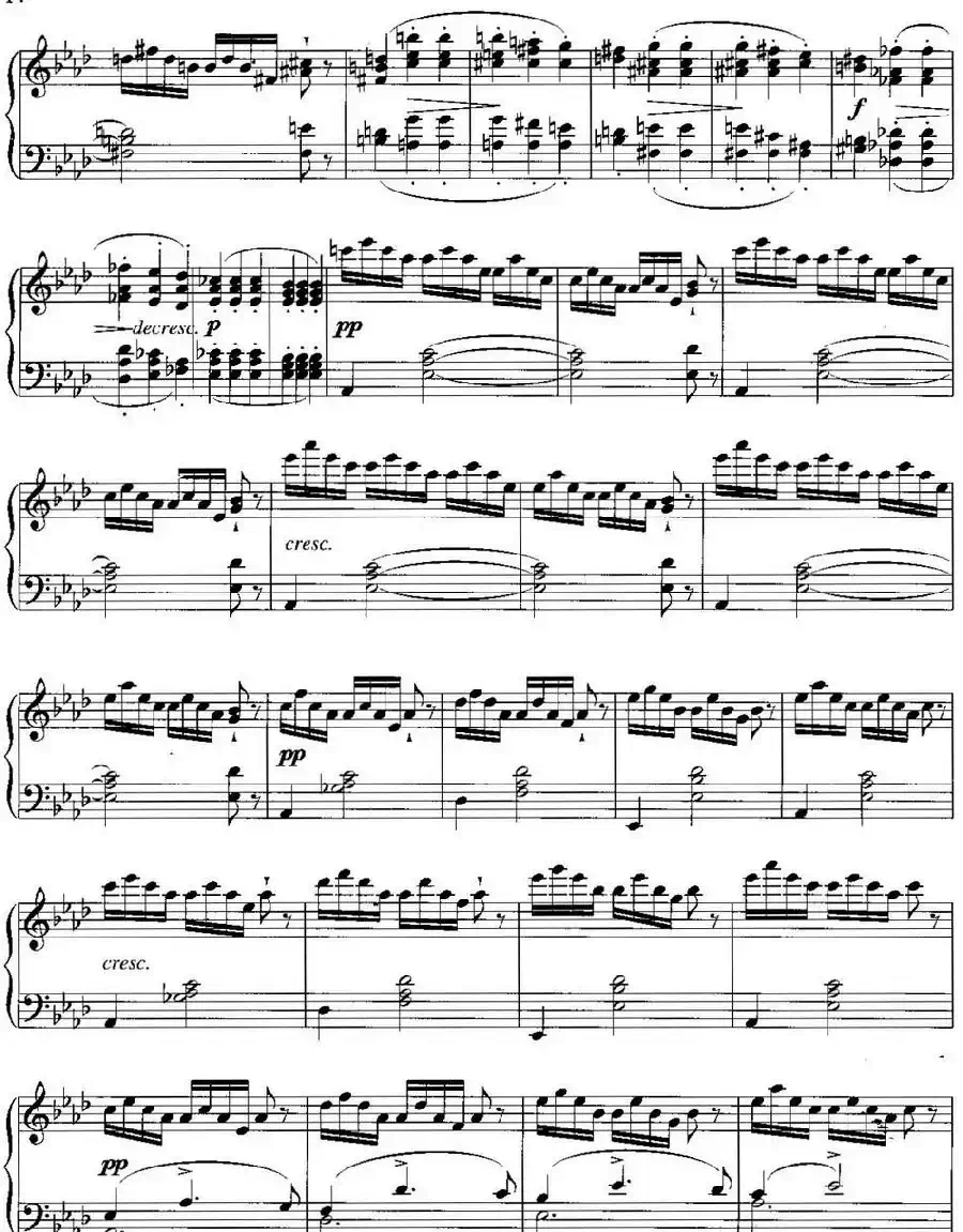 不可不弹的世界钢琴名曲：即兴曲（第4首）