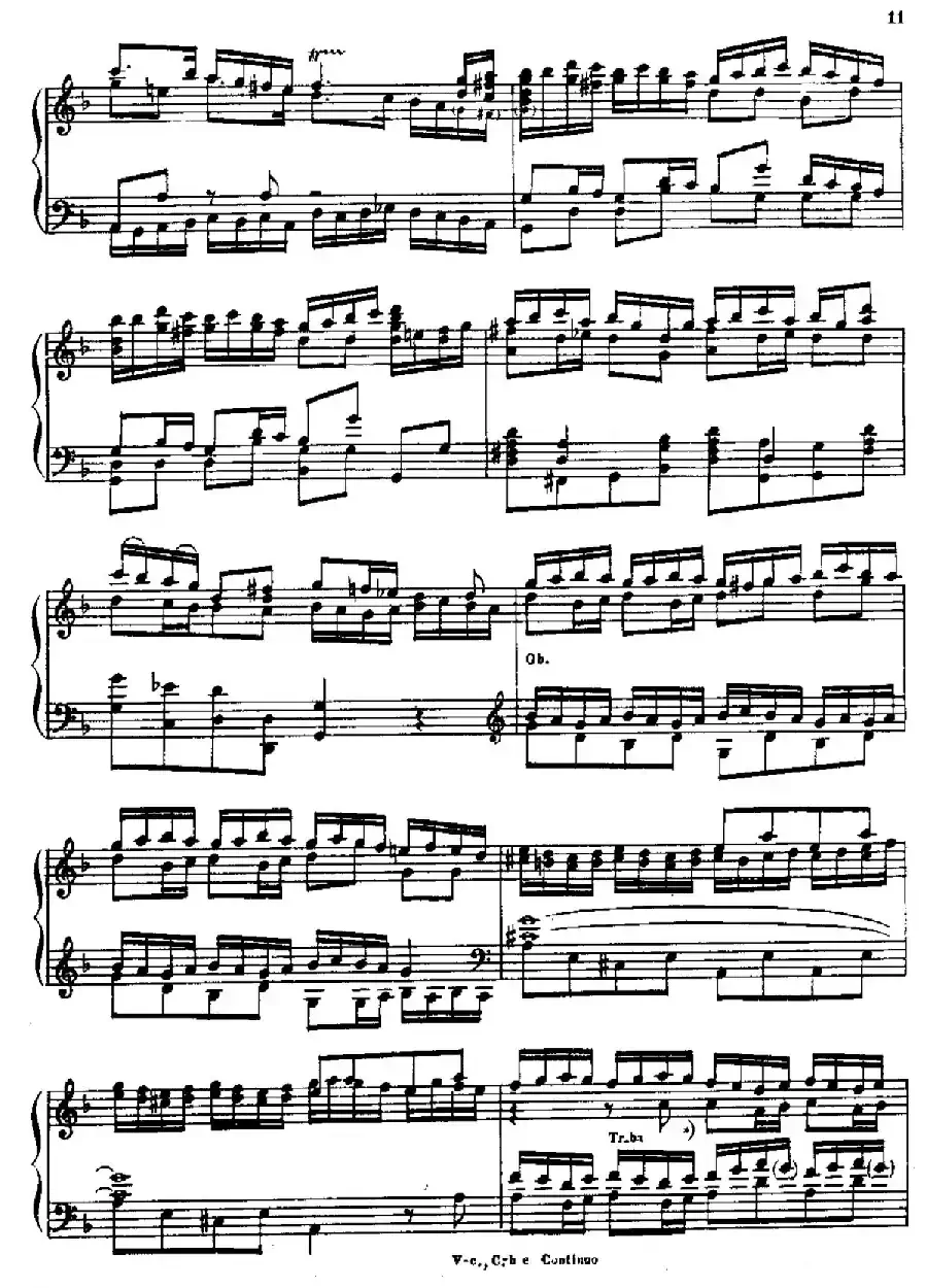 Brandenburg Concerto No.2 in F Major BWV.1047（F大调第二勃兰登堡协奏曲·钢琴独奏版）