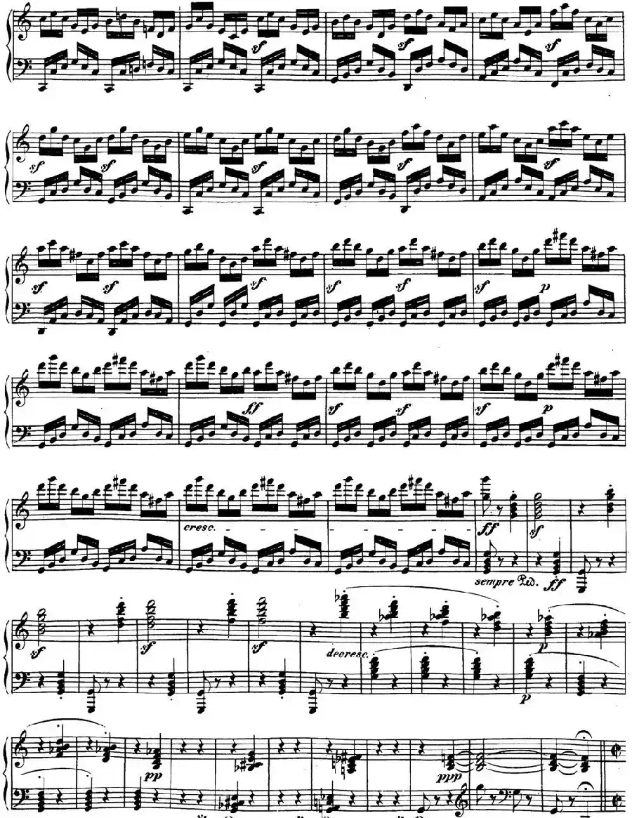 贝多芬钢琴奏鸣曲21 黎明(华尔斯坦) C大调 Op.53 C major