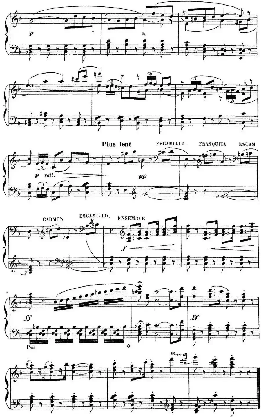 Carmen for Solo Piano（卡门全剧钢琴独奏版）（No.14）