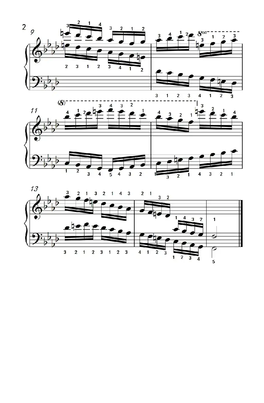 第九级18.f和声小调音阶（中央音乐学院 钢琴（业余）考级教程 7-9级）