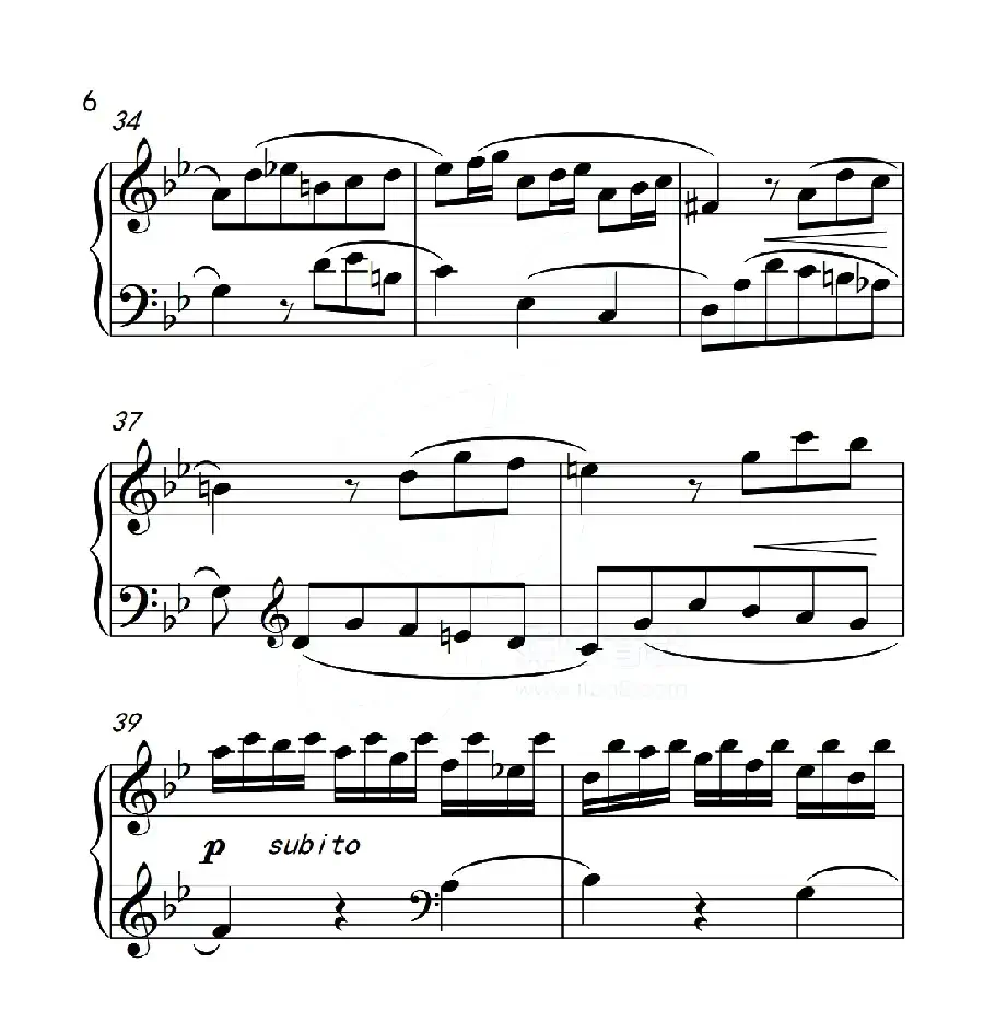 第五级B组 幻想曲（中国音乐学院钢琴考级作品1~6级）