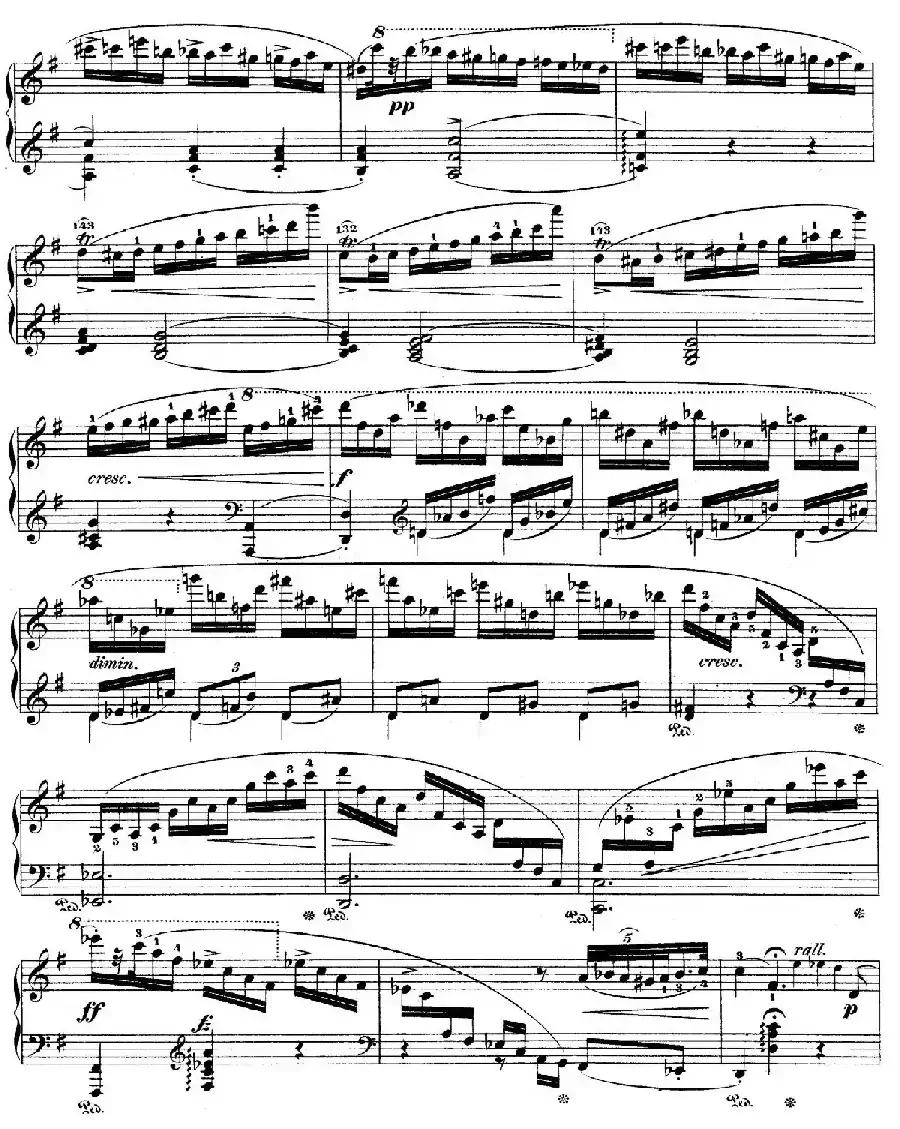 e小调第一钢琴协奏曲 Op.11（钢琴独奏版·第一乐章）
