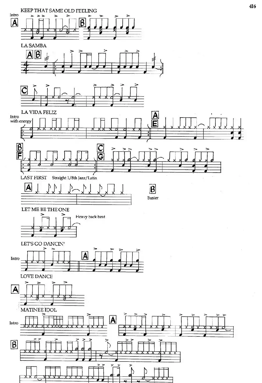 APPENDIXI - sample Drun Parts（爵士钢琴曲）