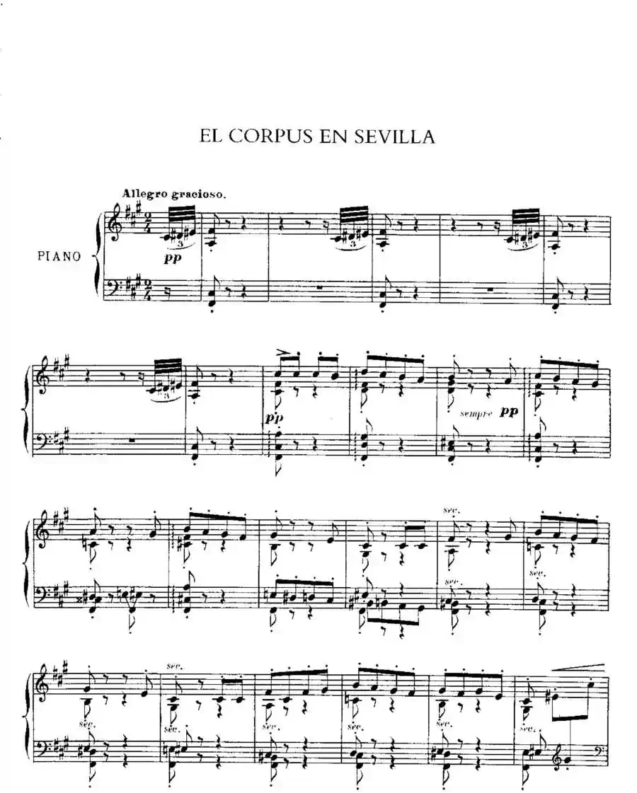 Iberia Suite：EL CORPUS EN SEVILLA（伊贝利亚组曲）