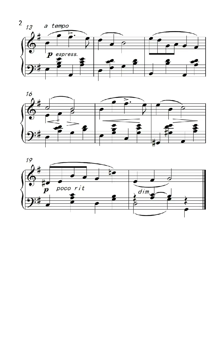 一个冬天的童话（老年大学 钢琴教程 2）