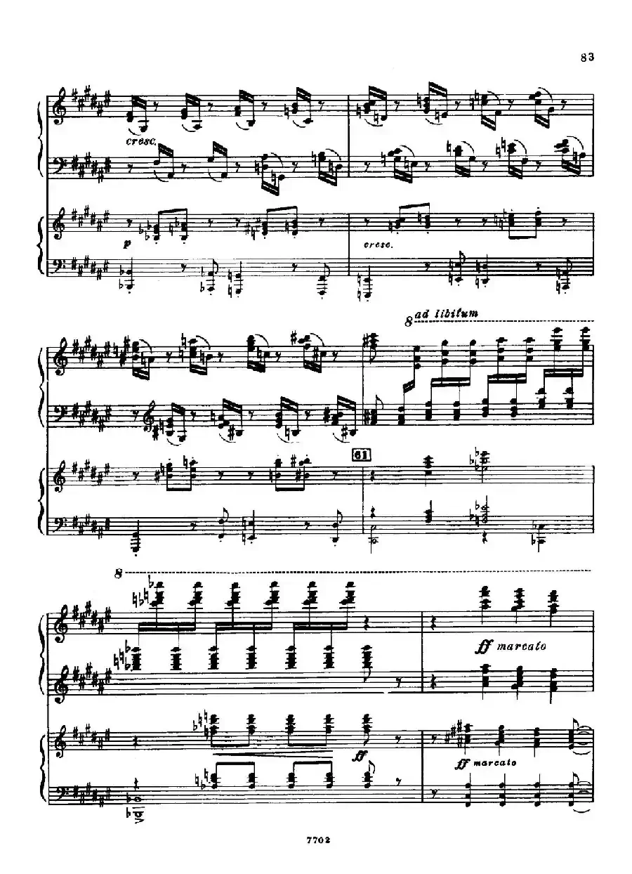 升f小调第一钢琴协奏曲 Op.1（双钢琴版）