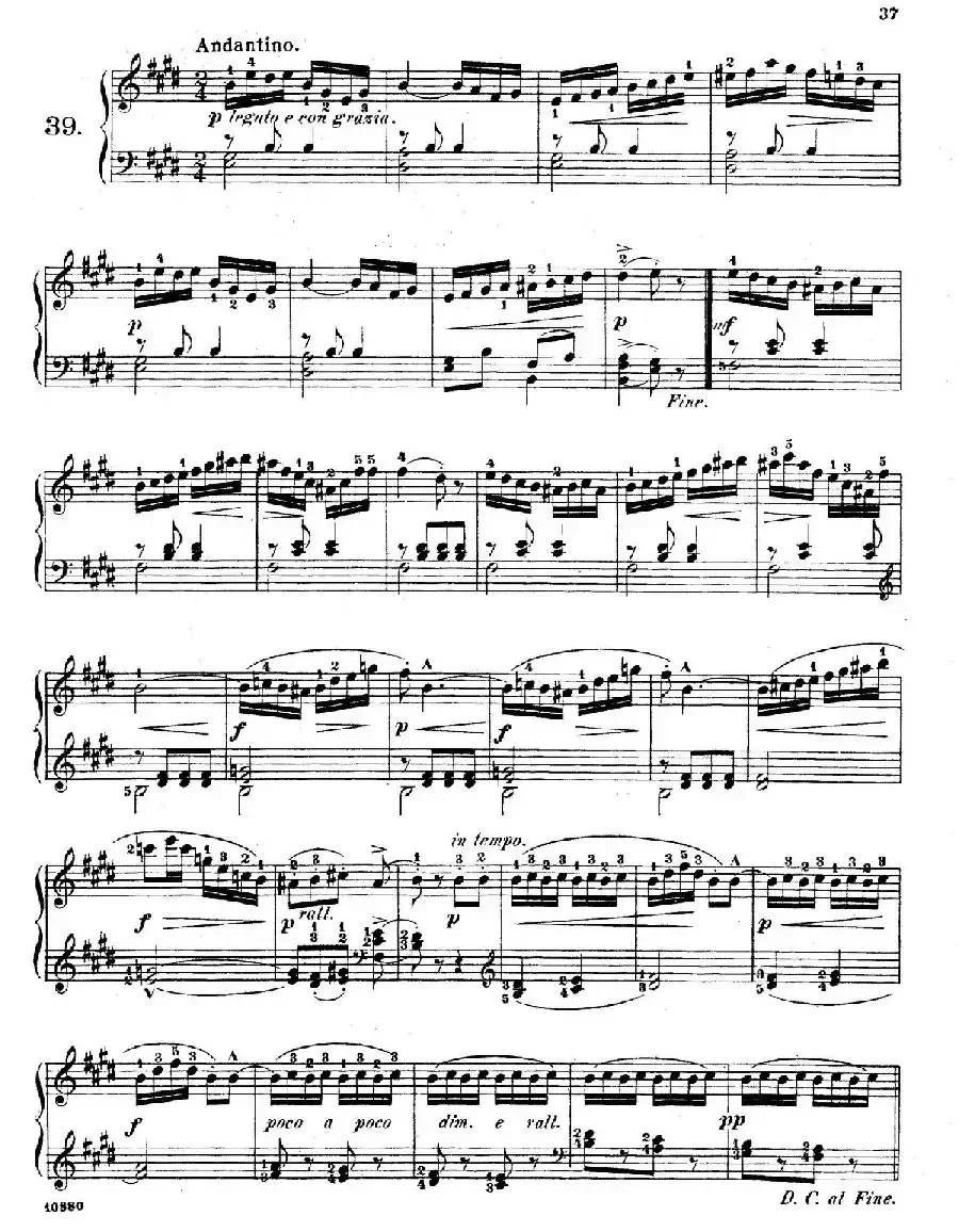 Etudes Enfantines Op.37（儿童钢琴练习曲 第31——39首）