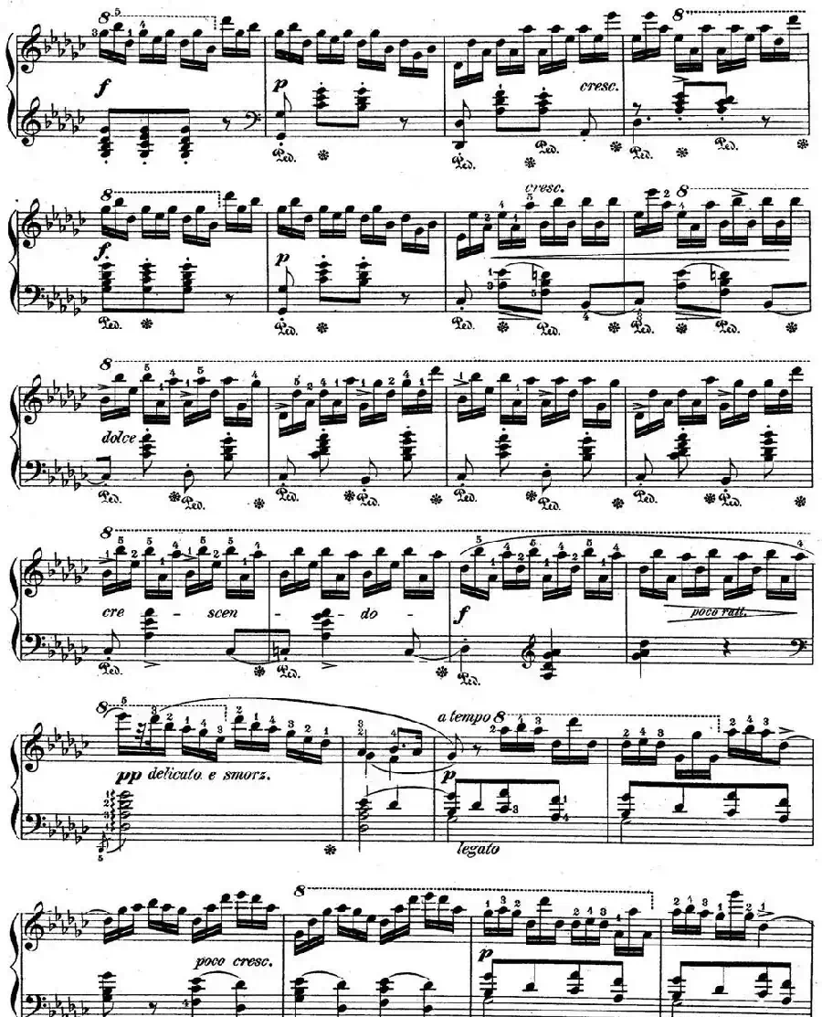 肖邦练习曲5 Op.10 No.5 黑键 降G大调 Gb major Black Key