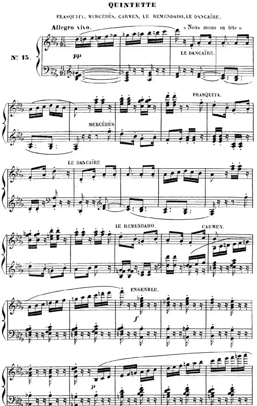 Carmen for Solo Piano（卡门全剧钢琴独奏版）（No.15）