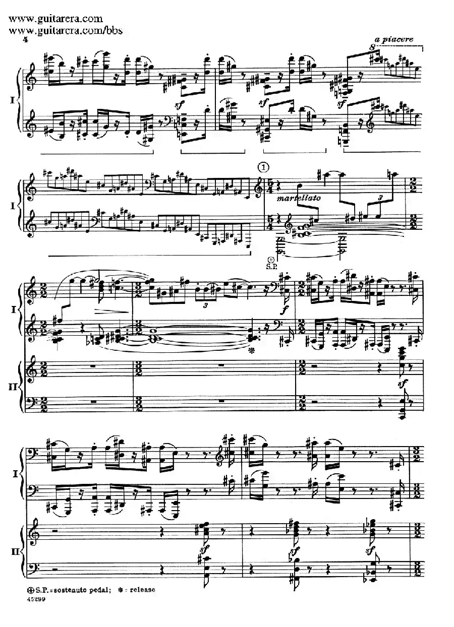 Piano Concerto Op.38（钢琴协奏曲·双钢琴·第一乐章）
