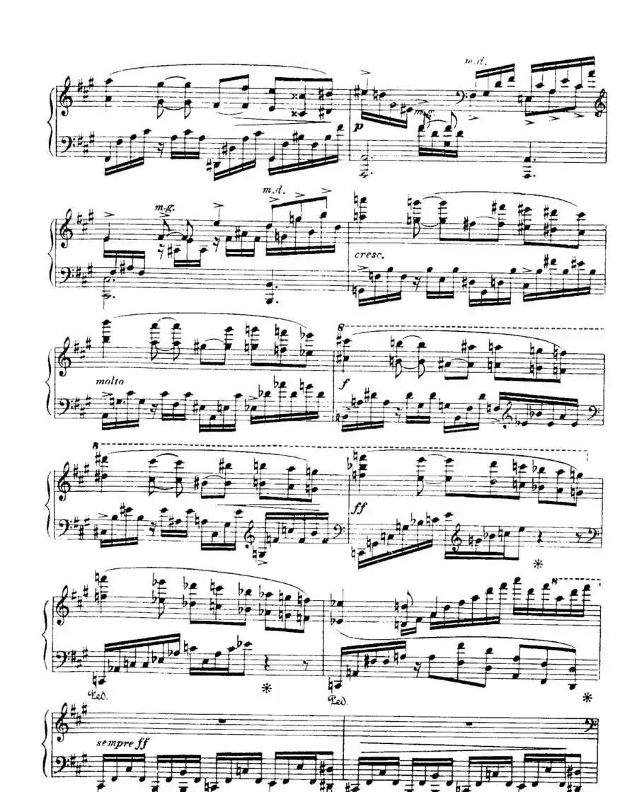 福雷13首船歌：Barcarolle No·5 in F-sharp min, Op·66