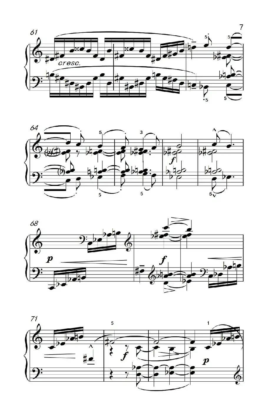 分解琶音（巴托克 小宇宙 钢琴教程 6）