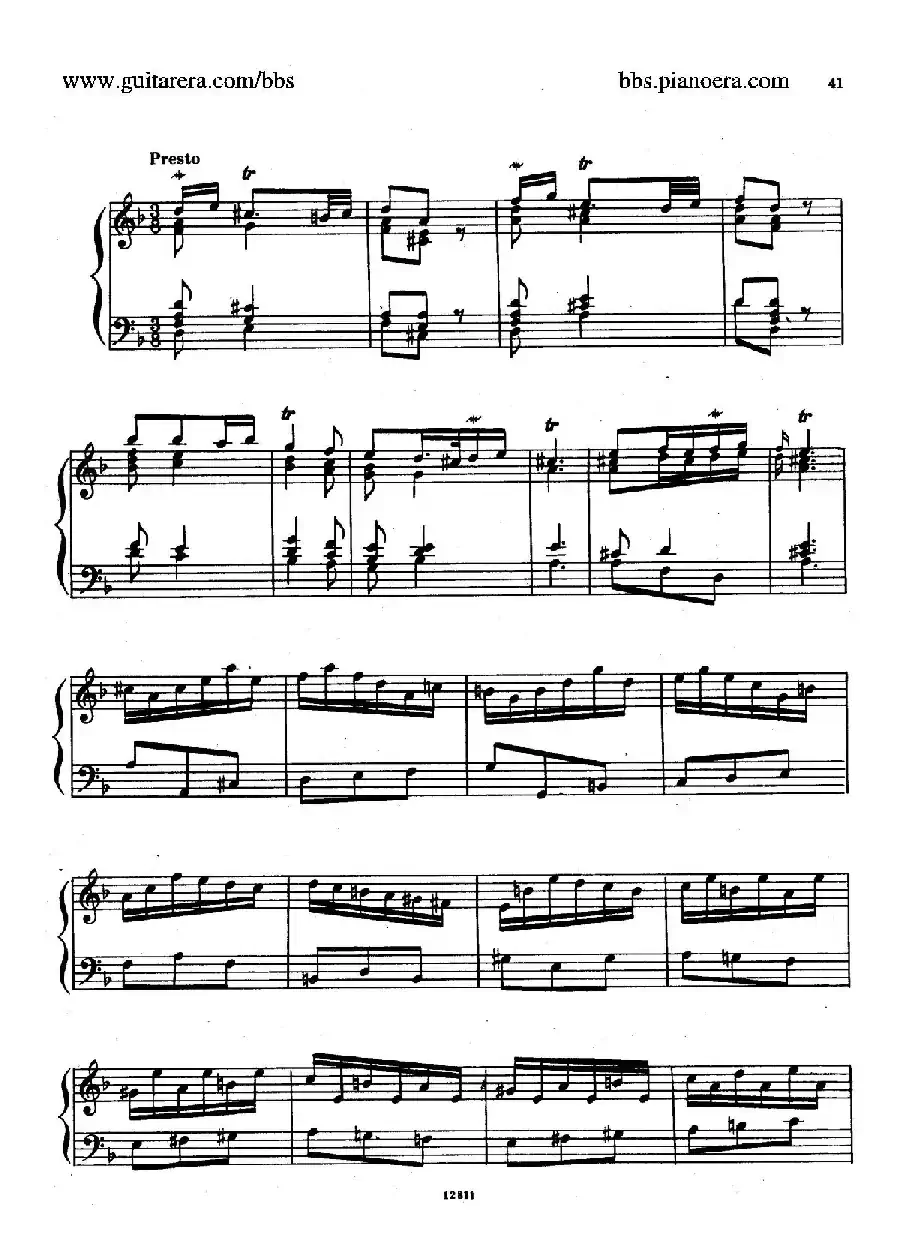 Suite No.3 in d Minor HWV 428（d小调第三组曲）