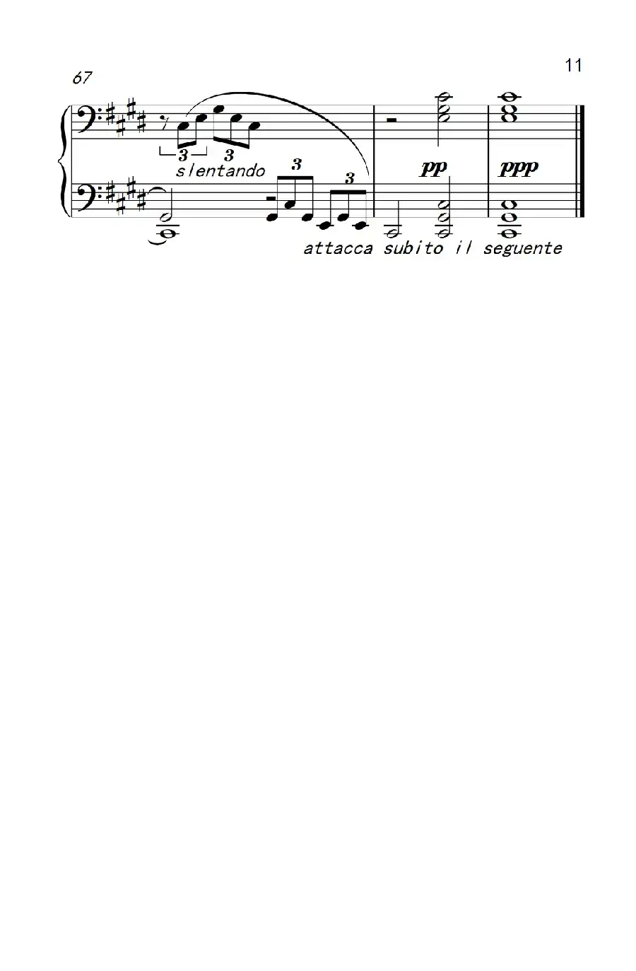 ”月光“奏鸣曲第一乐章