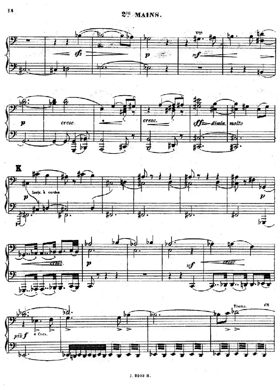 Symphony on a French Mountain Air Op.25（法国山歌交响曲·双钢琴·Ⅰ）