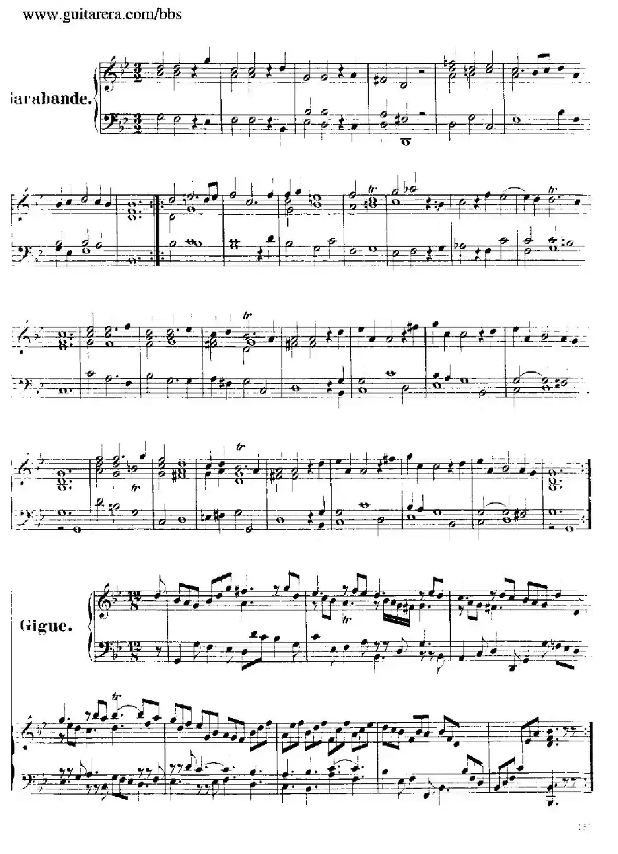 Suite No.7 in g Minor HWV 432（g小调第七组曲）