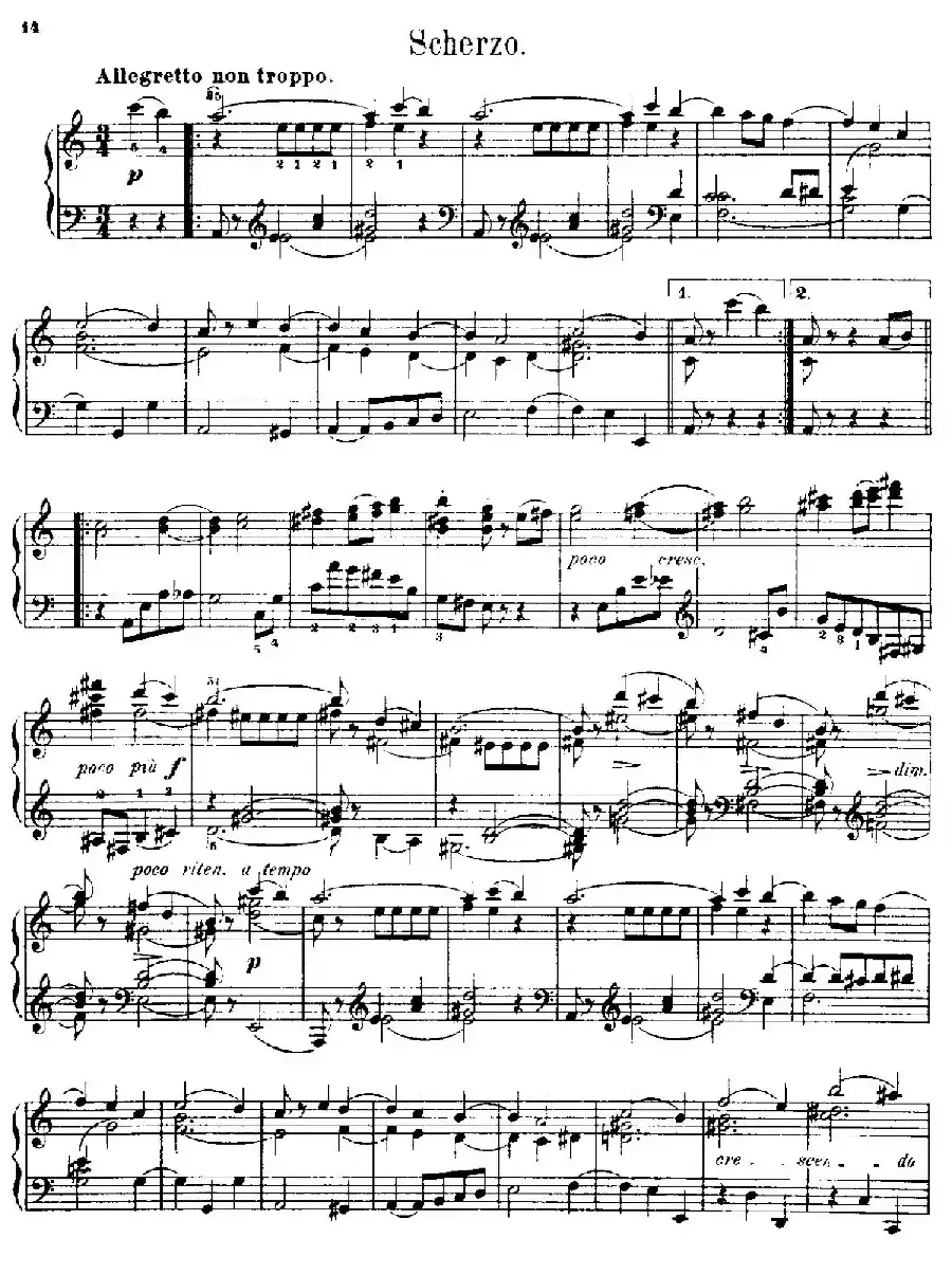 Petite Sonate Dans La Forme Classique Op.9（古典小奏鸣曲）