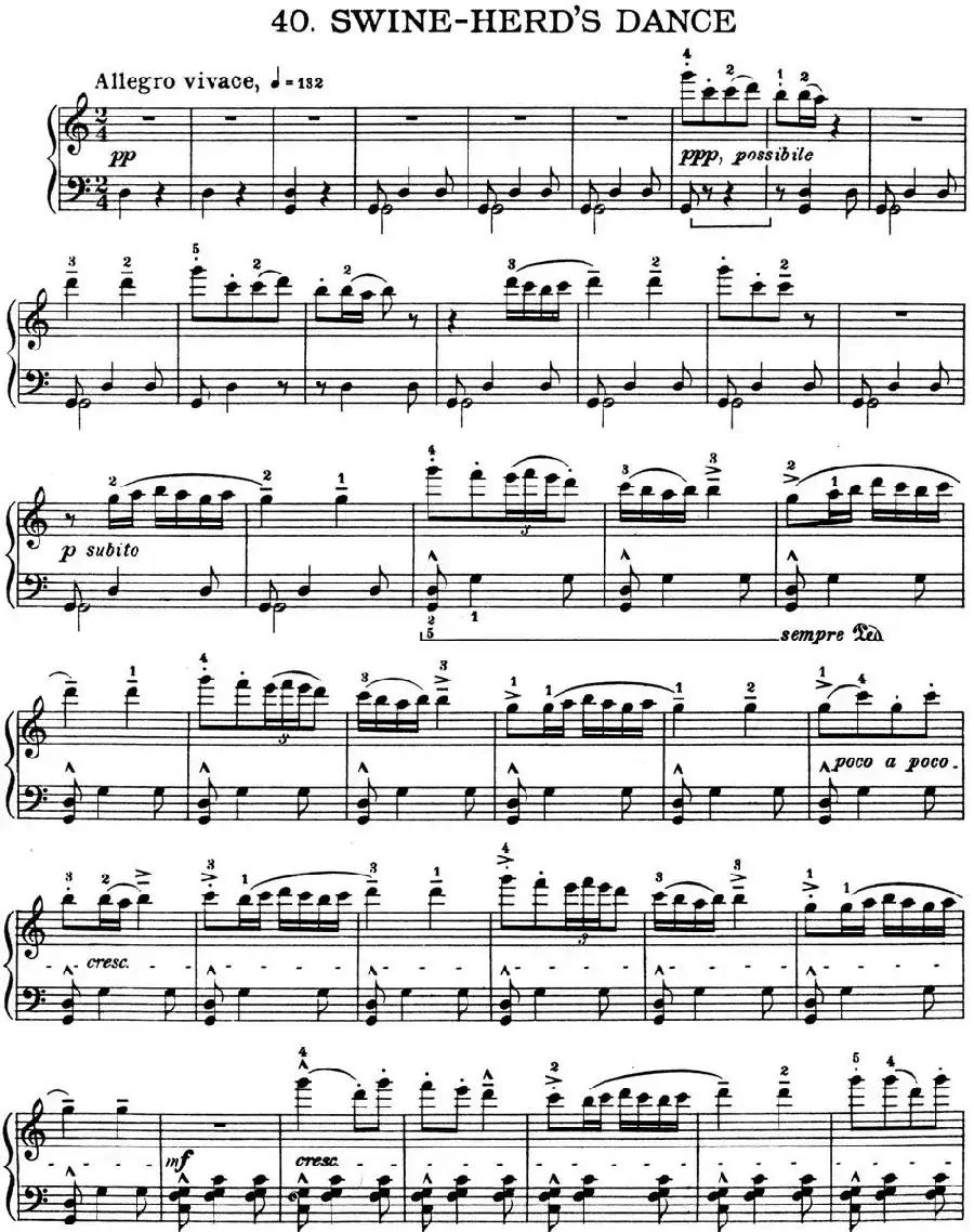 For Children Sz.42（献给孩子们·40）