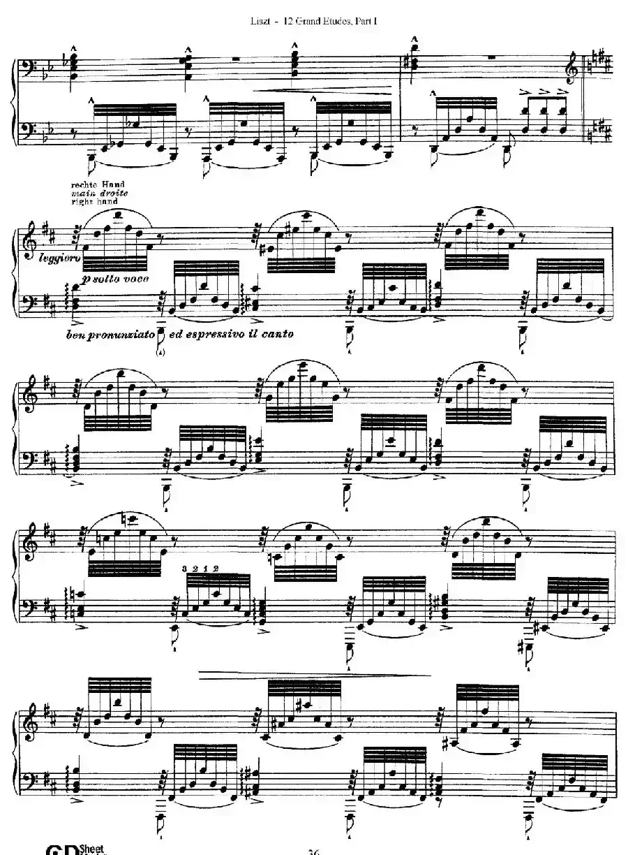 12 Grand Etudes S.137（12首华丽的练习曲·6）