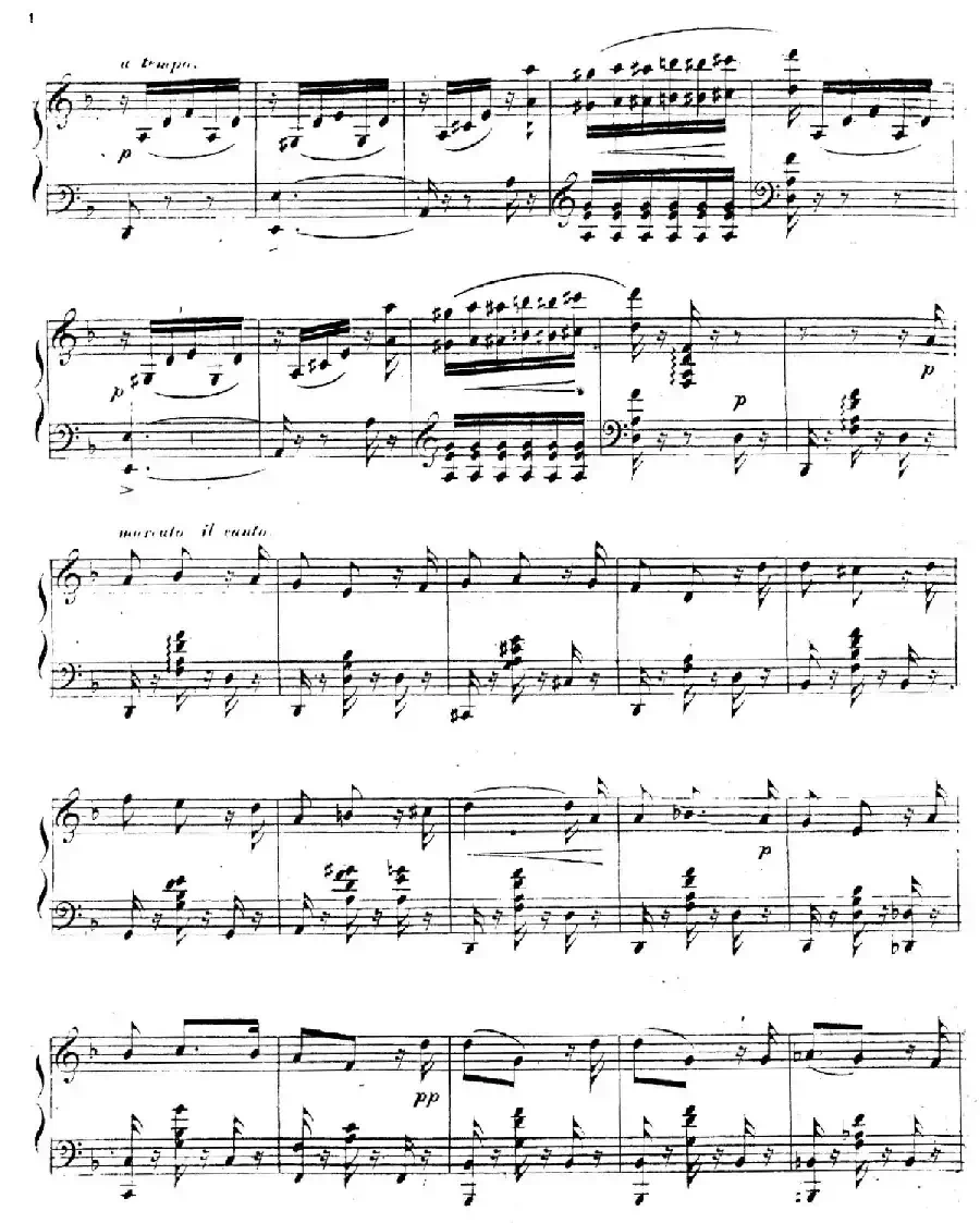 Canzonette Italienne Op.36-5（意大利小歌曲）