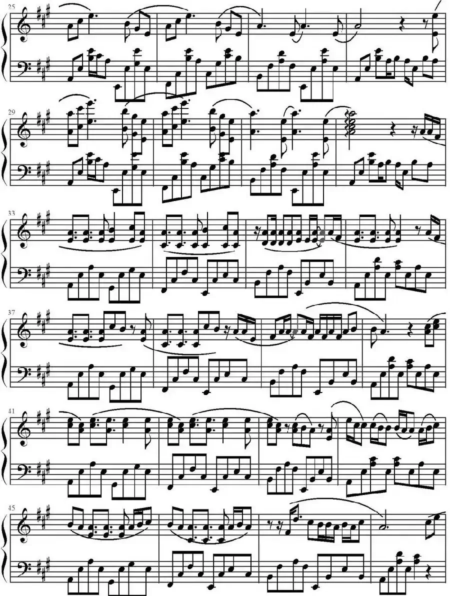 稻香(足球小将制谱版)