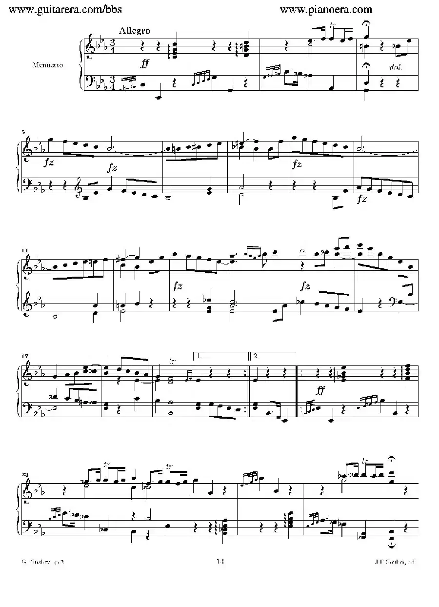Grande Piano Sonata in c Minor Op.2（c小调华丽钢琴奏鸣曲·第二乐章）