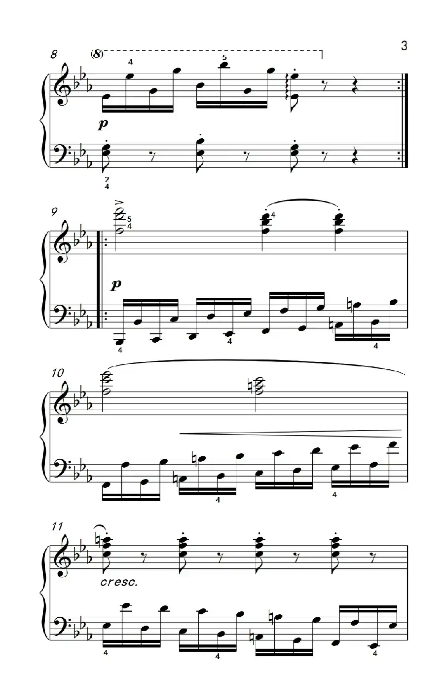 车尔尼钢琴八度练习曲 553（4）