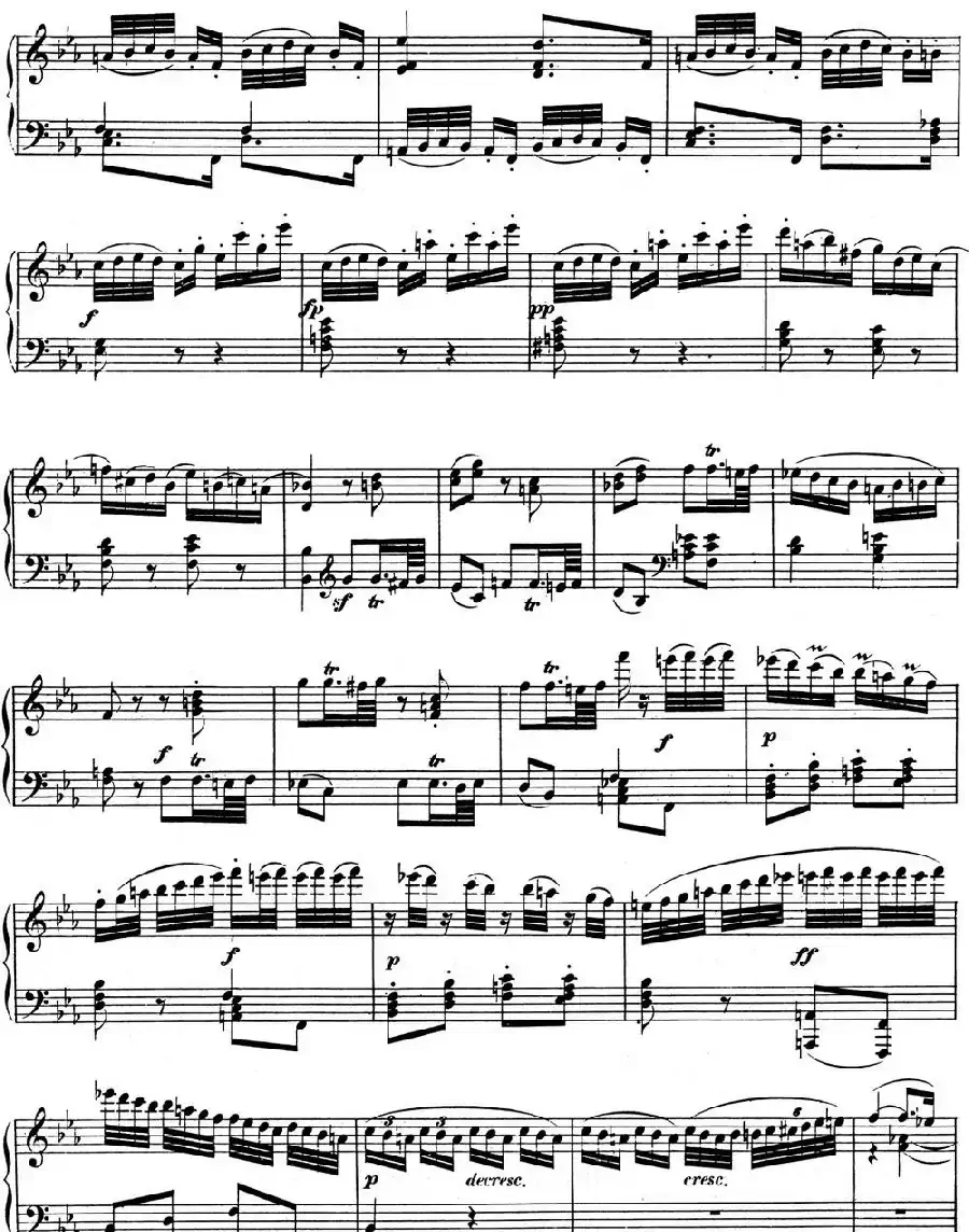 贝多芬钢琴奏鸣曲04 大调奏鸣曲 降E大调 Op.7 E-flat major