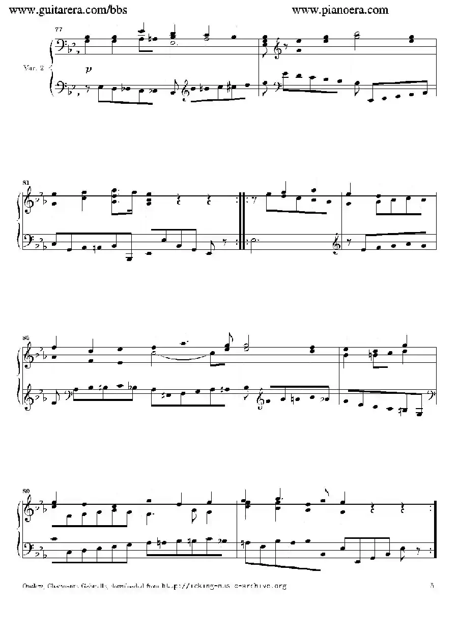 Variations in E-flat Major Op.12（降E大调变奏曲）