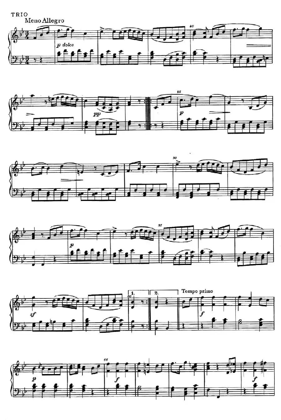 降B大调钢琴奏鸣曲 （Piano Sonata in B-flat Major Op.1）