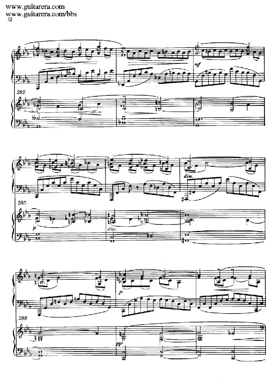 c小调第二钢琴协奏曲 Op.18（双钢琴·第一乐章）