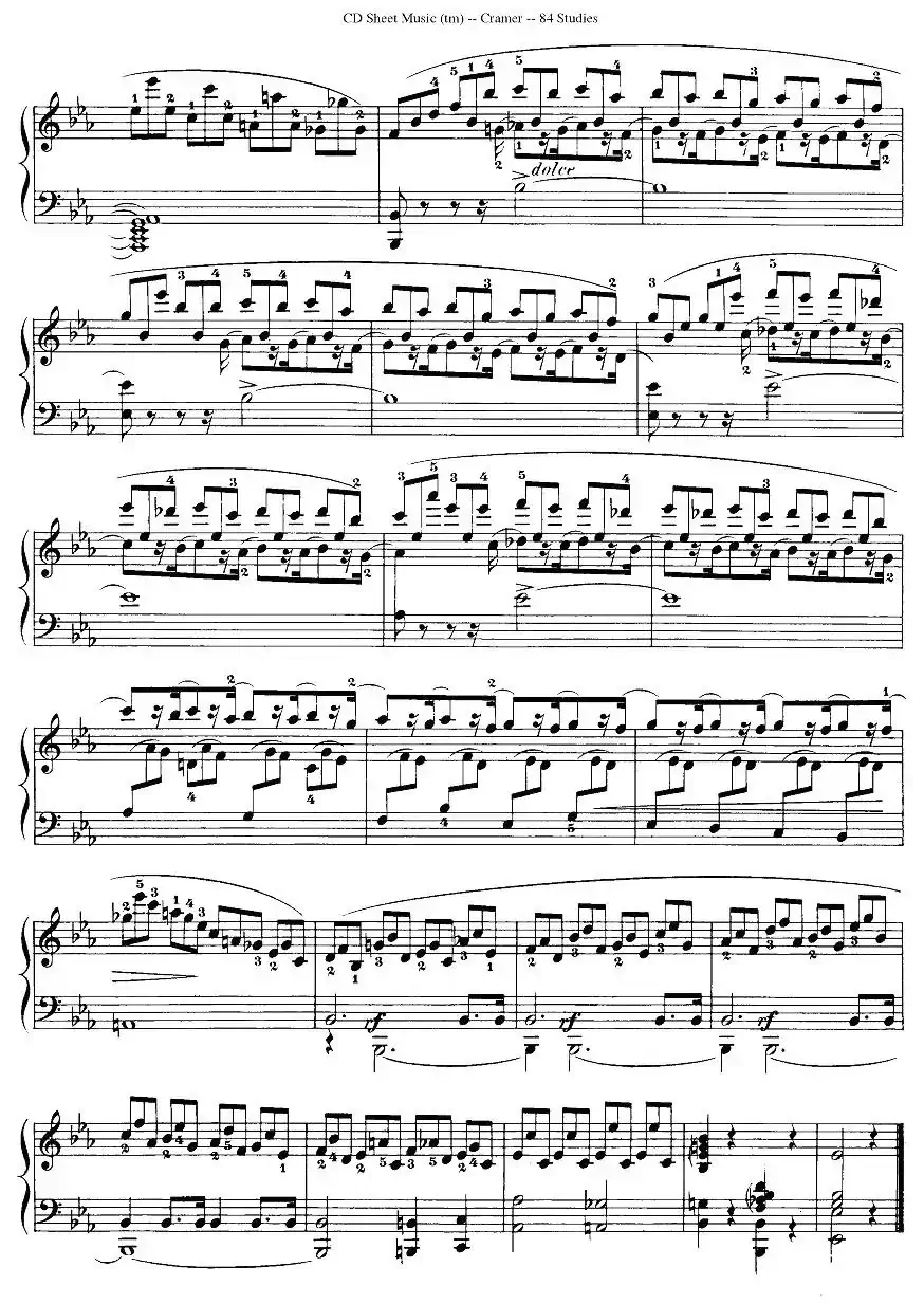 Cramer - 84 exercices（36—40）（克拉莫84首钢琴练习曲）