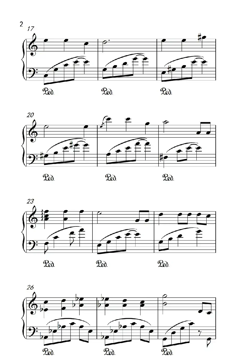 栀子花开（《弹吧音教》制谱）