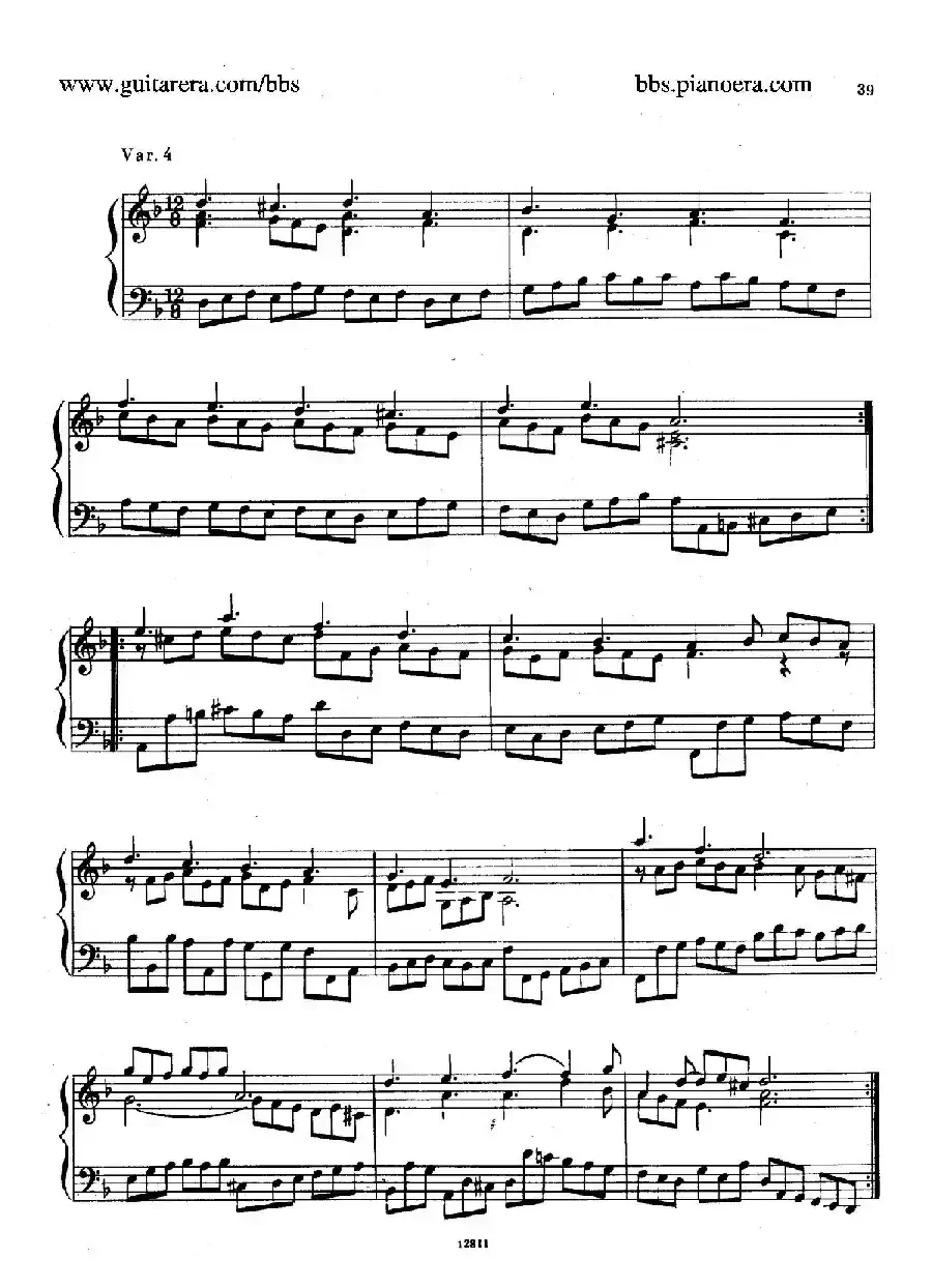Suite No.3 in d Minor HWV 428（d小调第三组曲）