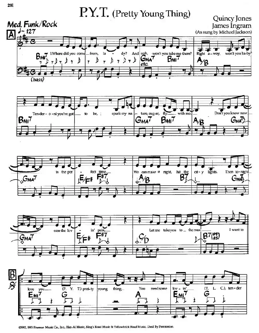 p.y.t. (pretty young thing)（爵士钢琴曲）