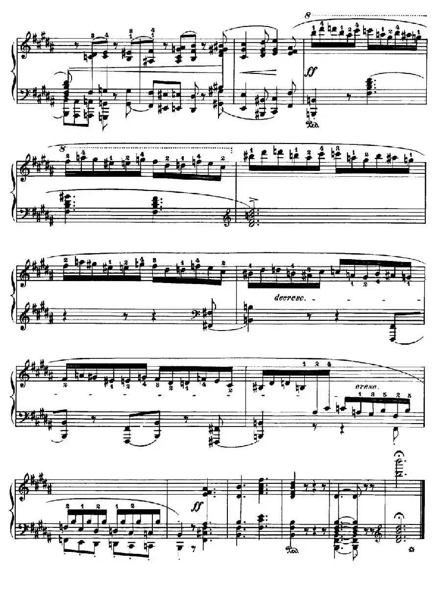 Piano Sonata No.3 in b Minor Op.58（b小调第三钢琴奏鸣曲·第四乐章）