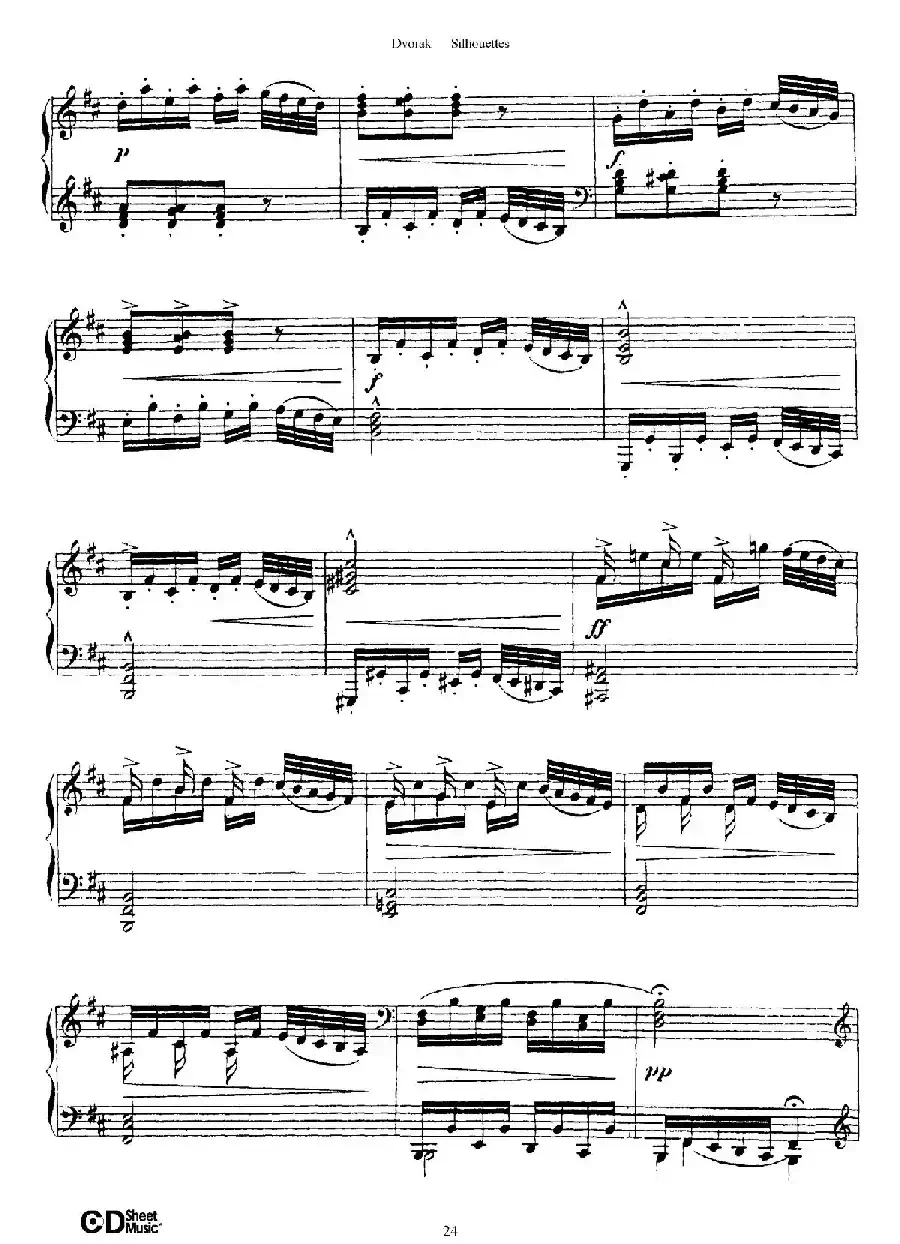 12 Silhouettes Op.8（12首剪影·8）