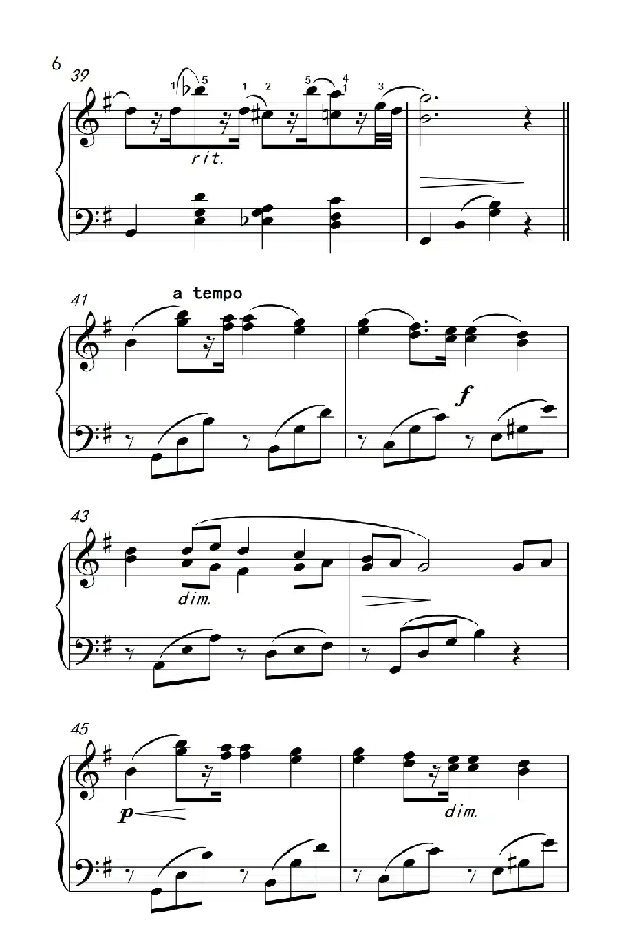 幽默曲（约翰·汤普森 成人钢琴教程 第三册）