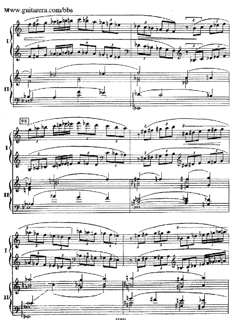 Rhapsody On A Theme Of Paganini Op.43（帕格尼尼主题狂想曲·双钢琴）（P61——87）