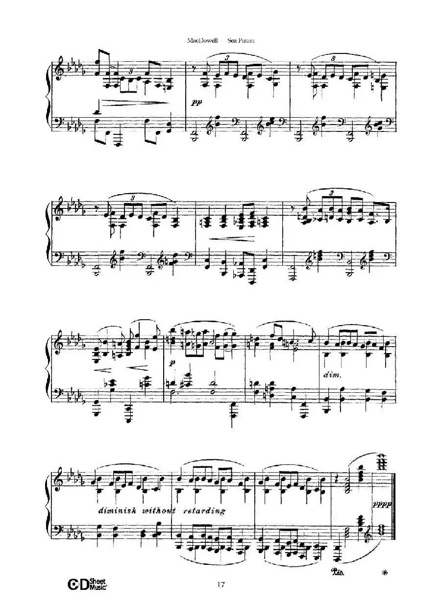 海景 Sea Pieces Op.55（No.6）
