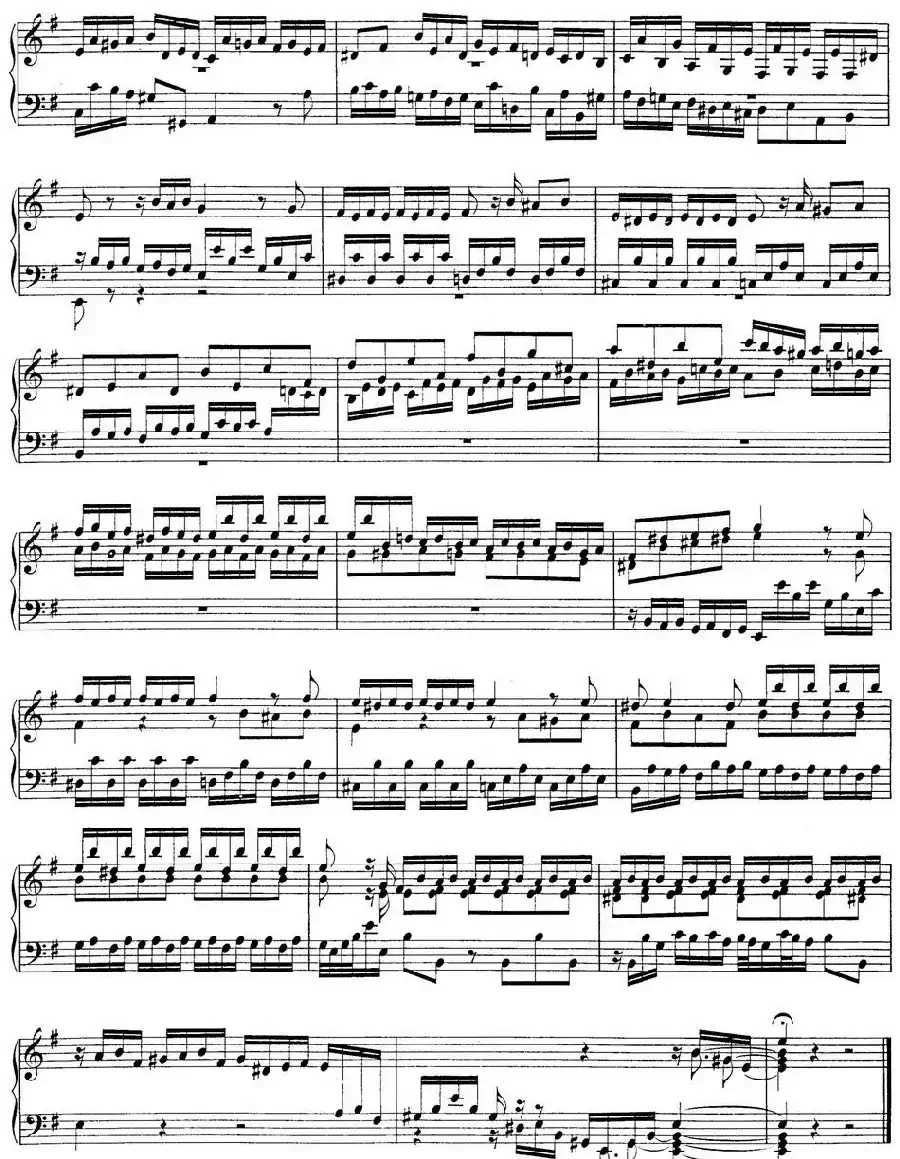 Toccata BWV 914（7首托卡塔·No.5 e小调）