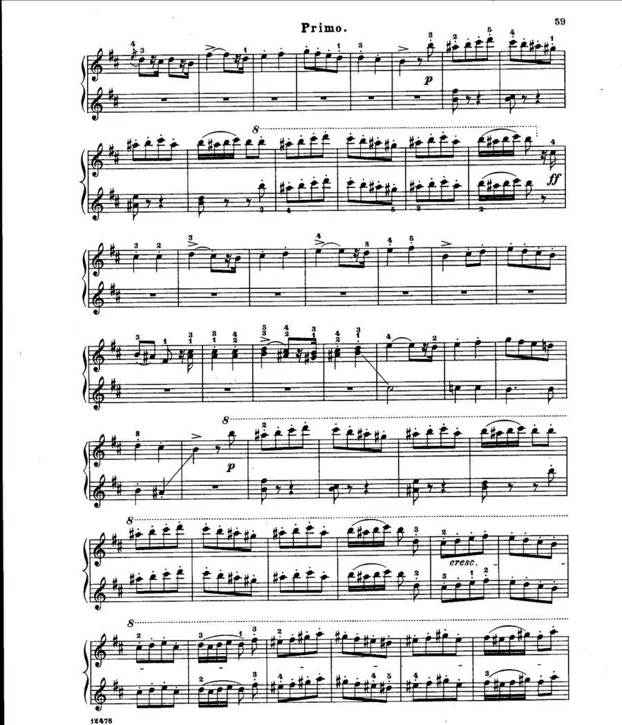 L'Arlesienne Suite No·2（阿莱城姑娘·第二组曲·四手联弹）