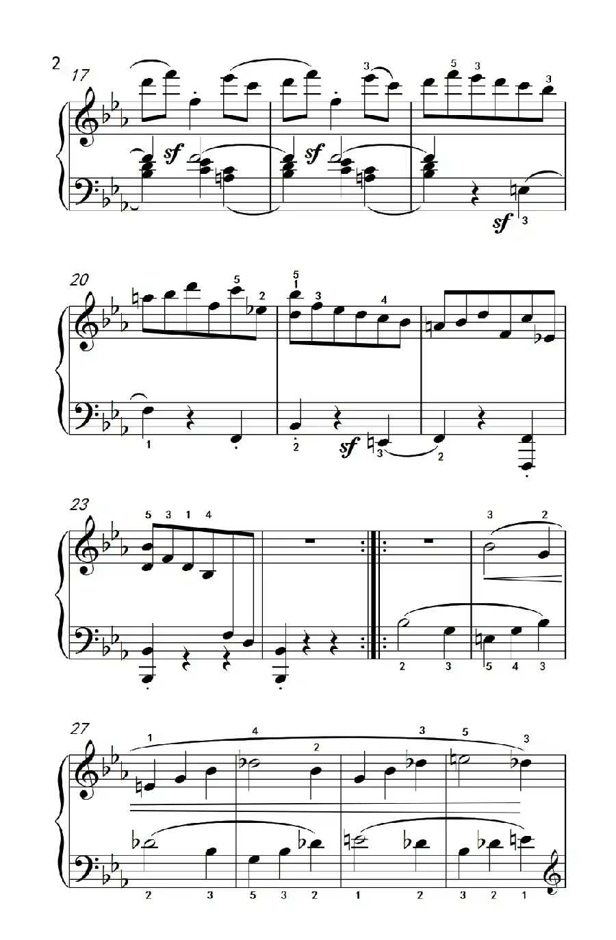 奏鸣曲 Opus 7 第三乐章（贝多芬奏鸣曲集 2）